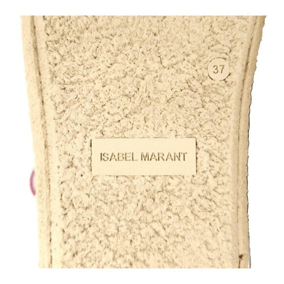 Isabel Marant Zenora Boots 37 US 6.5 Womens Black Fleece Lied $815 - Picture 10 of 14